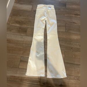 rag & bone Casey high rise ankle flare jean in ecru size 24 New with tags